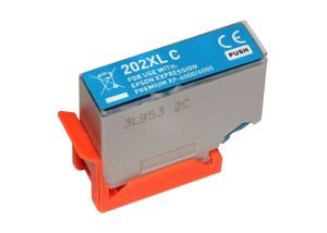 2 Epson 202XL Cyan Cartucho de Tinta Generico - Reemplaza C13T02H24010/C13T02F24010