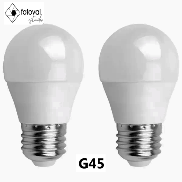 Bombilla LED G45 E27 7W 2 piezas Luz fría