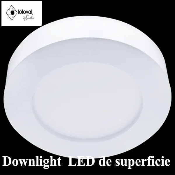 Downlight E6 LED de superficie redondo 24W Luz cálida
