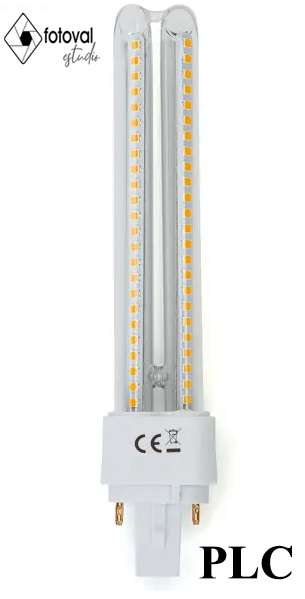 Bombilla LED PLC 2U 15W Luz cálida