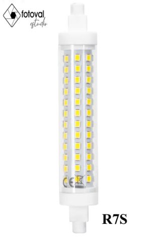 Bombillas LED R7S 12W 118MM Luz fría