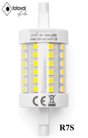 Bombillas LED R7S 7W Luz fría