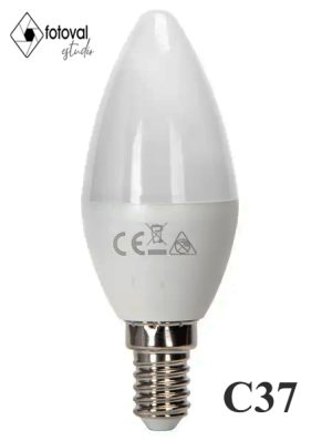 Bombilla LED C37 E14 12W Luz cálida