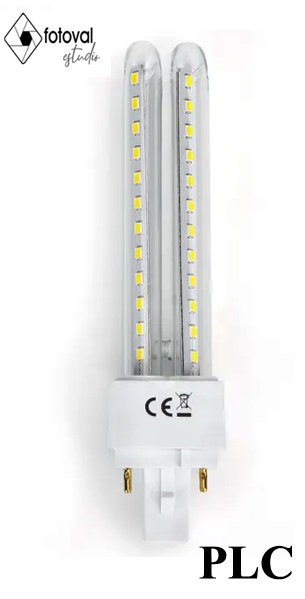 Bombilla LED PLC 2U 15W Luz fría