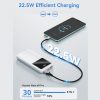 Vention Bateria Powerbank 10000mAh 22.5W USB (C+A+A) con Pantalla LED - Color Negro