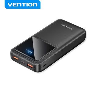 888888888 Vention Bateria Powerbank 20000mAh 22.5W USB (C+A+A) con Pantalla LED - Color Negro
