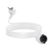 Cable alargador alemán, 3G, 1,5 mm², 5 m, blanco
