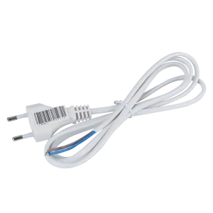 Cable de alimentación 2 x 0,75 mm², 1,5 m, blanco