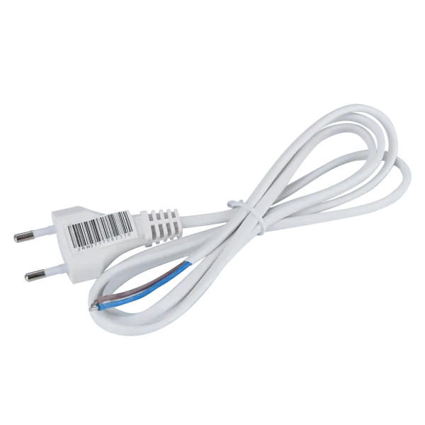 Cable de alimentación 2 x 0,75 mm², 1,5 m, blanco