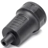 Enchufe alemán hembra para cablear, 16 A, negro Enchufe alemán hembra para cablear, 16 A, negro