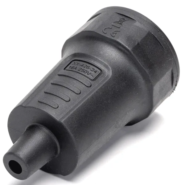 Enchufe alemán hembra para cablear, 16 A, negro Enchufe alemán hembra para cablear, 16 A, negro