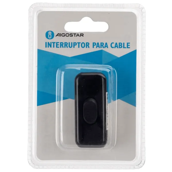 Interruptor central para cablear de 4 A, negro