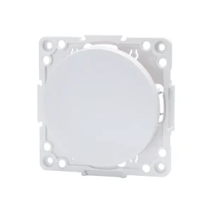 Pieza para interruptor alemán de 2 vías y 1 llave, blanco