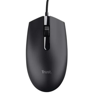 Trust TM101 Eco Raton Trust TM101 Eco Raton USB 1200dpi - Fabricado con 50% de Plasticos Reciclados - 3 Botones - Uso Ambidiestro - Cable de 1.60m - Color Negro