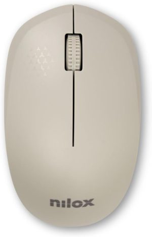 Nilox Ratón Wireless, 1000 DPI, 3 botones,blanco