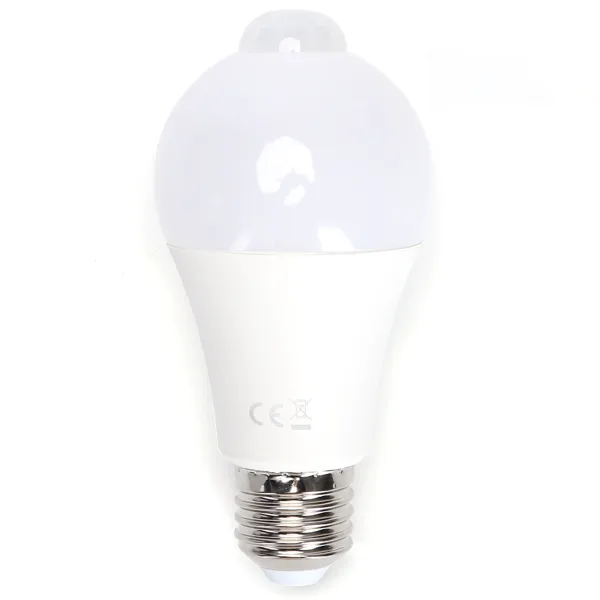LED A60 E27 6W con sensor infrarrojo