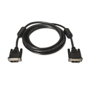 Cable DVI Single Link 18+1 con Ferrita - DVI-D Macho a DVI-D Macho - 1.8m - (1920x1200) - Color Negro