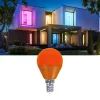Bombilla LED G45-E14-4W-Luz naranja