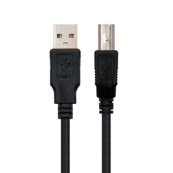 Cable de Impresora USB-A 2.0 Macho a USB-B Macho 1m 2 Cable USB 2.0 Impresora - Tipo A Macho a Tipo B Macho - 1.0m - Color Negro