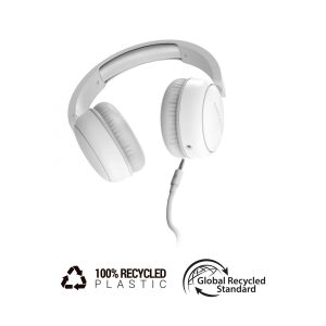 Energy Sistem Auriculares Circumaurales - Diseño Ultraligero - Microfono Integrado - Cable Extraible - Compatibles con Mac/PC/Smartphone/Tablet - Color Blanco