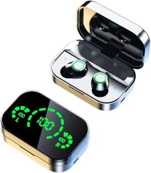51jrqcY3SdL._AC_SL1001_ YD03 Auriculares Bluetooth inalámbricos Luz transpirable Auriculares deportivos LED Pantalla digital inteligente Auriculares deportivos transpirables