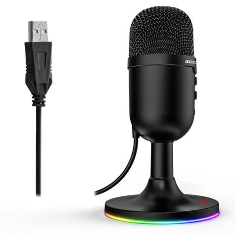 MICRÓFONO GAMING RGB USB G13 | CANCELACIÓN DE RUIDO COOLSOUND